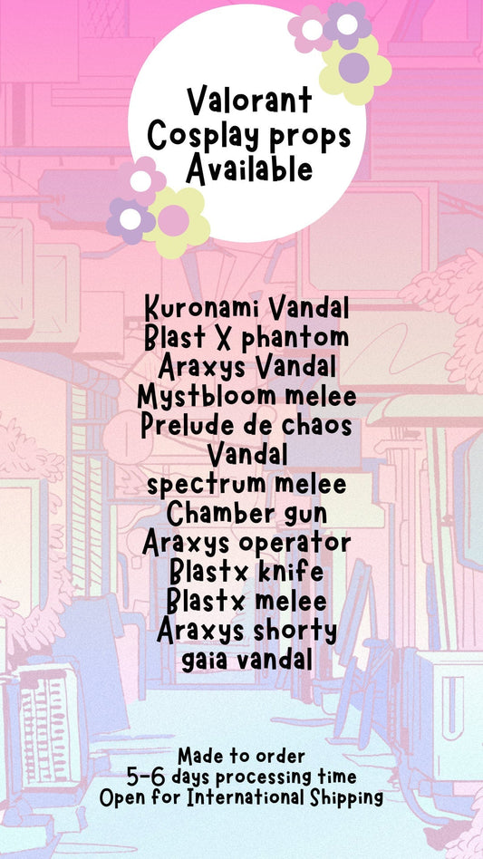 Prelude de chaos valorant vandal cosplay props valcollections | Val Collections