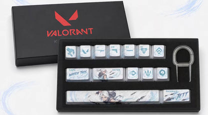 Custom mechanical keycaps Valorant Agent theme