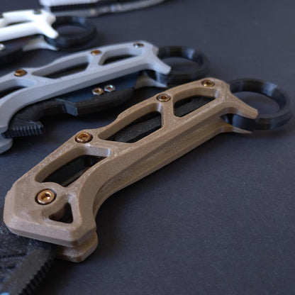 Foldable Karambit-style utility knife for 3D printing
