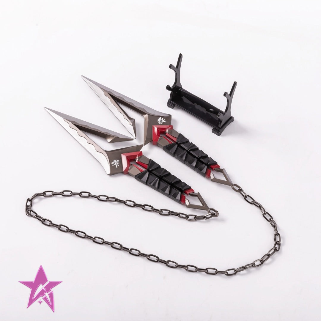Kuronami no Yaiba Replica - 22cm Metal Valorant Knife Prop (Blunt)