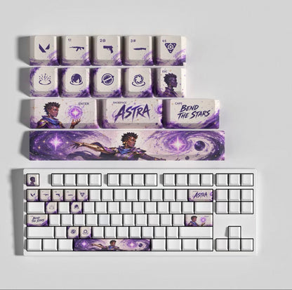 Custom mechanical keycaps Valorant Agent theme