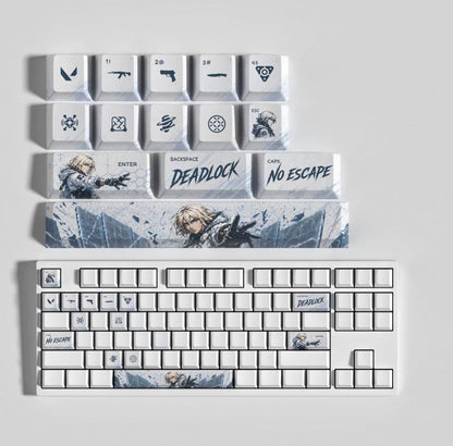 Custom mechanical keycaps Valorant Agent theme