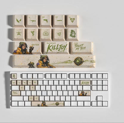 Custom mechanical keycaps Valorant Agent theme