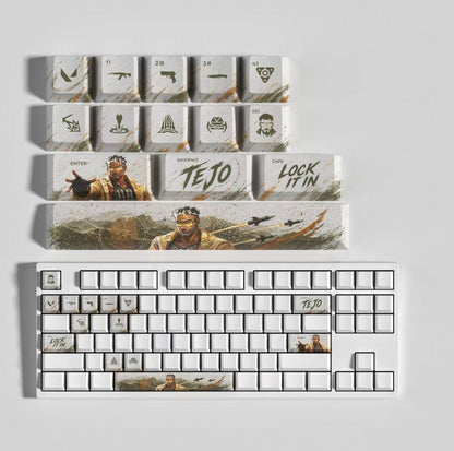 Custom mechanical keycaps Valorant Agent theme