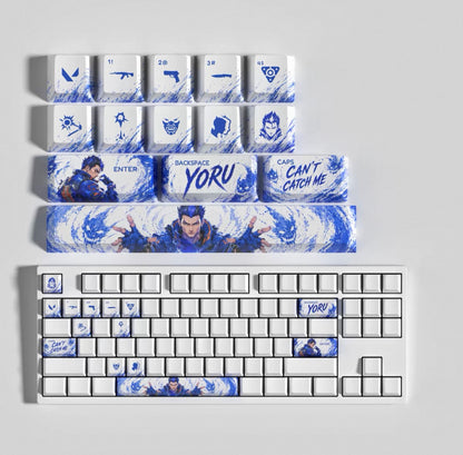 Custom mechanical keycaps Valorant Agent theme